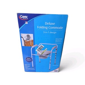 New Deluxe Folding Commode