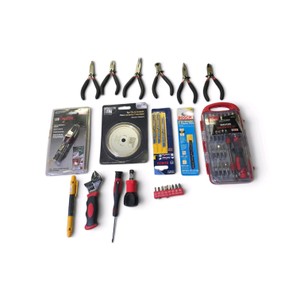 New Tool Combo Lot  LED Tweezers  New 23 Piece Precision Screwdriver Kit  Jigsaw Blades  Ceramic Tile Saw Blade   Plier Combo  and More