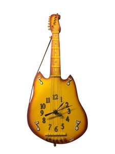 Handmade Electric Guitar Wall Clock  18 Decorative Music-Themed Clock