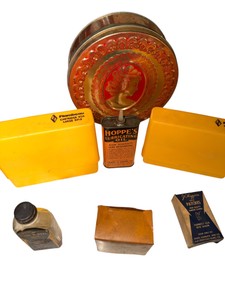 Vintage Hunting & Gun Cleaning Collectibles  Hoppes, J.C. Higgins, Outers, Peterson Lot