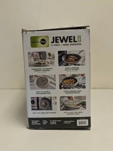 ORIGINAL GREEN PAN JEWEL PRO 11PC CERAMIC COOKWARE SET