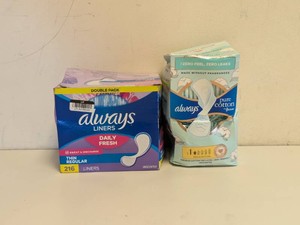 (2) NEW ALWAYS PURE COTTONALWAYS LINERS