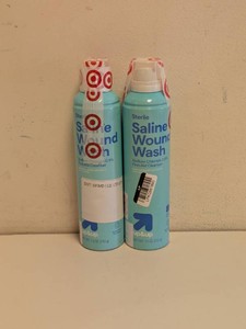 (2) NEW UP&UP STERILE SALINE WOUND WASH