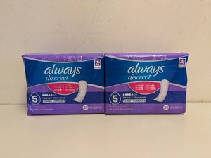 NEW ALWAYS DISCREET PADS 39CT 2 PACKS