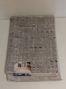 NEW MOHAWK TANGIERS COLLECTION ACCENT RUG MATRIX BEIGE BLUE