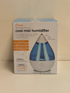 NEW CRANE FILTER-FREE ULTRASONIC COOL MIST HUMIDIFIER