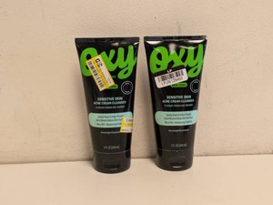 (2) NEW OXY SENSITIVE SKIN ACNE CREAM CLEANSER