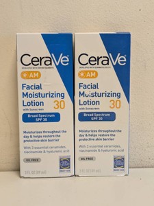 (2) NEW CERAVE FACIAL MOISTURIZING LOTION BROAD SPECTRUM SPF30