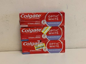 NEW COLGATE OPTIC WHITE ADVANCED TOOTHPASTE 3PK