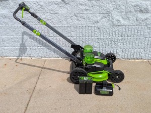 GREENWORKS PRO 80VOLT LITHIUM ELECTRIC LAWNMOWER
