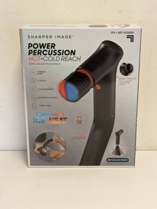 SHARPER IMAGE POWER PERCUSSION HOTCOLD REACH PERCUSSION MASSAGER