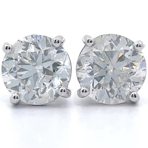 4.16 Carat Natural Diamond Stud Earrings in 14K White Gold; $51,280 Appraisal Included *VIDEO*