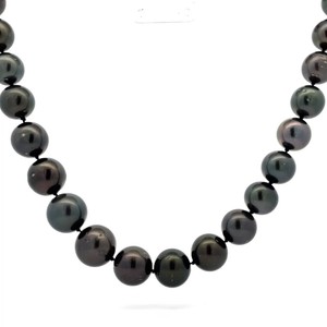 Natural Tahitian Pearl Necklace in 14K White Gold $8,437 Appraisal Included VIDEO
