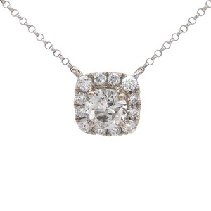 1.26 Carat Natural Diamond Pendant Necklace in 18K White Gold $10,362 Appraisal Included VIDEO
