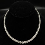 36.10 Carat Natural Diamond Tennis Necklace in Platinum; $152,370 Appraisal Included *VIDEO*