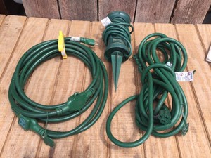 Heavier Green Outdoor ExtensionPower Cords