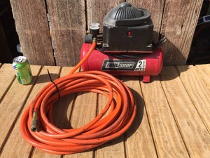 TOOL SHOP 2 Gallon 13 HP Air Compressor with Hose