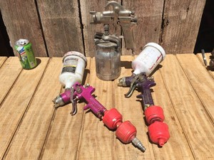 (3) Air Paint Spray Guns