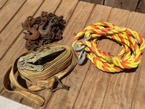 TowLog Chain - Tow Strap - 1 34 Ratchet Strap
