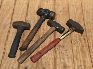 (4) Sledgehammers Including Neat Older Collins USM 3 Lb