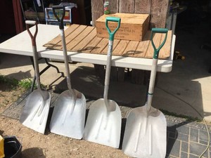 (4) Aluminum Scoop Shovels