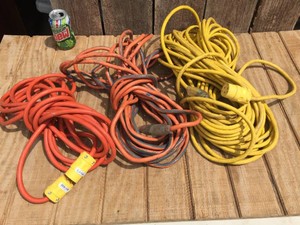 (3) Heavier Extension Cords - 25-50-100 Good Plugs