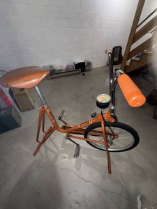Vitamaster Rotocycle Vintage Stationary Exercise Bike Orange