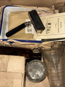 Kodak Darkroom Outfit No. 1 Tray Roller Bottle & More