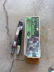 Lot Including Kwik-Fix Universal De-Thatcher & Two 21in Mower Blades