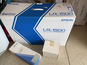 Epson LQ-1500 Impact Dot Matrix Printer in Box w Manuals & Card
