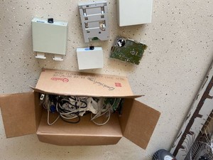 Lot Including Belkin Data Switches, Floppy Drive, HDD & Cables