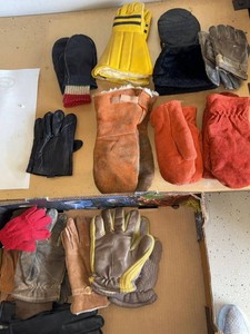 Lot Including Approximate 20 Winter Gloves Mittens Hats Caps Mixed