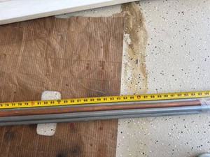 Lot Including 5 Metal Tubes including One Copper Piece Approx 106in Long