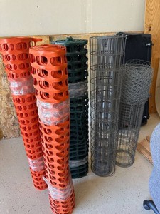Lot Including 6 Rolls Safety Fence, Welded Wire & Chicken Wire