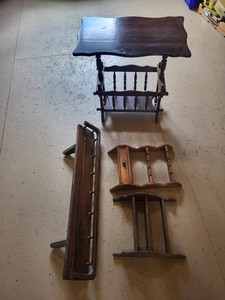 Wooden Magazine Rack Set (Lot of 4)