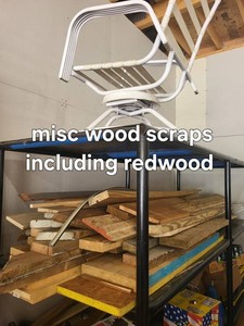 Misc Wood Scraps Including Redwood & Pressure Treated Lumber