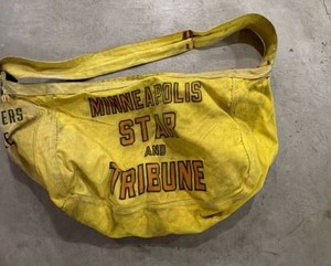 Vintage Minneapolis Star and Tribune Canvas Paper Carrier Bag