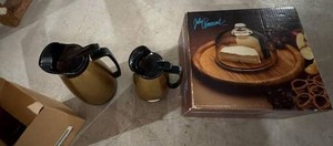 2 Thermal Carafes & Julie Pomerantz Cheese Tray