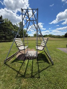 Vintage Outdoor Double Glider Swing Patio Bench Frame 8ft x 91in