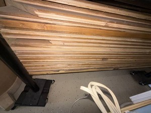 Lot Including Approx. 30 Tongue & Groove Wood Boards 8ft Lumber