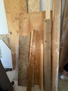 Lot Including Approximately 12 Assorted Lumber Plywood Wood Panels