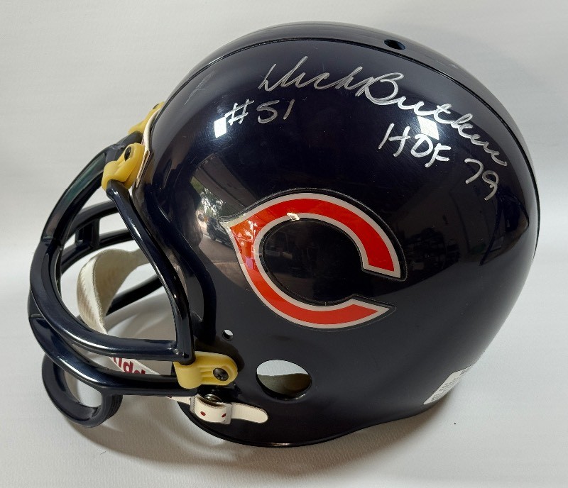 dicks football helmets Dick Butkus Signed Pro Line Authentic Bears Stat Helmet Hof Auto Fanat Super Sports Center The Riddell Youth SpeedFlex Helmet is performance and protection in one Autographed Chicago Bears Dick Butkus