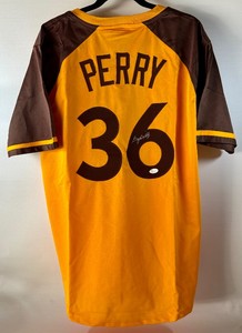 Gaylord Perry Autographed w JSA COA San Diego padres Baseball Jersey