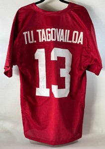 Tua Tagovailoa Autographed w JSA COA Custom University of Alabama Football Jersey