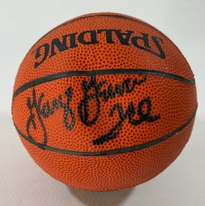 George Gervin Autographed Mini Spalding Basketball