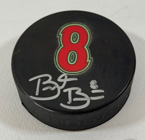 Brent Burns Autographed 8 Minnesota Wild Hockey Puck