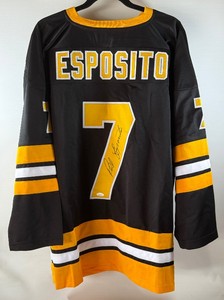 Phil Esposito Autographed w JSA COA Boston Bruins Hockey Jersey