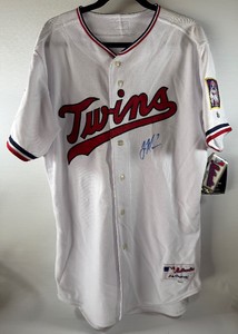 Joe Mauer Autographed NEW WITH TAGS Minnesota Twins MLB Authentic Baseball Jersey Size 44