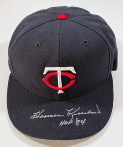 Harmon Killebrew Autographed Minnesota Twins MLB Authentic Baseball Hat Inscribed HOF 84 w Case