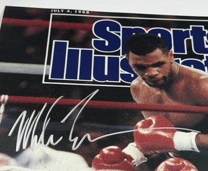 Mike Tyson Autographed w PSA DNA COA Sports Illustrated Boxing Photo  Poster